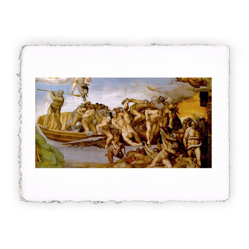 Stampa di Michelangelo - Giudizio Universale. Inferno - 1534-1541