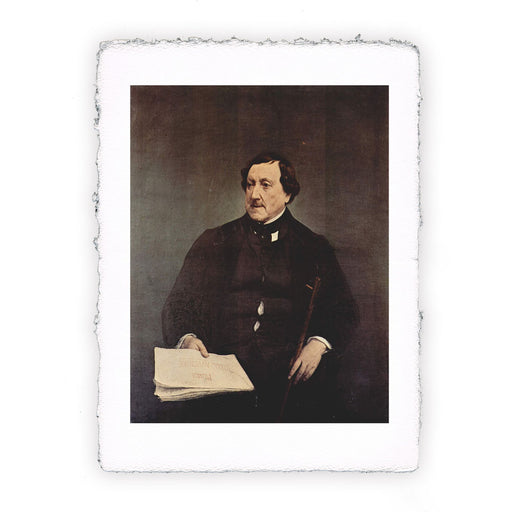 Stampa di Francesco Hayez - Ritratto di Gioacchino Rossini - 1870