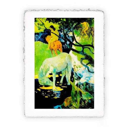 Stampa di Paul Gauguin - Il cavallo bianco - 1898