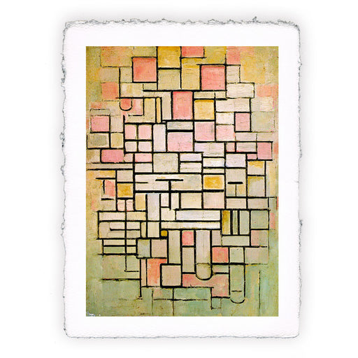 Stampa di Piet Mondrian - Composizione N. 6 - 1914