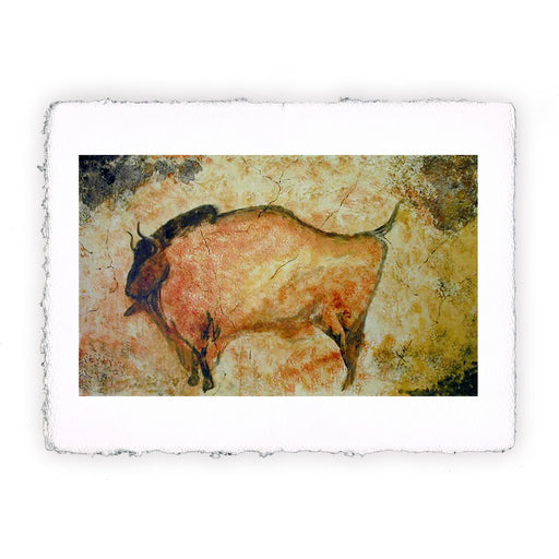 Stampa di arte paleolitica- Pittura di bisonte ad Altamira I