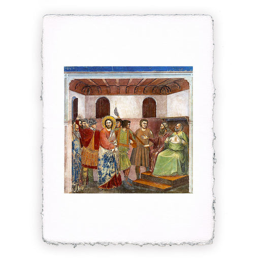 Stampa di Giotto - 24 - Gesù e Caifa - Cappella degli Scrovegni