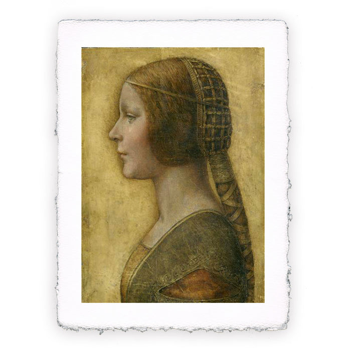 Stampa di Leonardo da Vinci - La bella principessa. Ritratto di Bianca Sforza - 1495