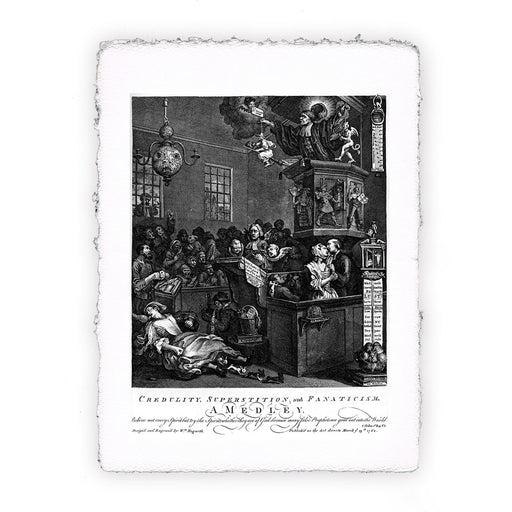 Stampa di William Hogarth - Credulità superstizione e fanatismo