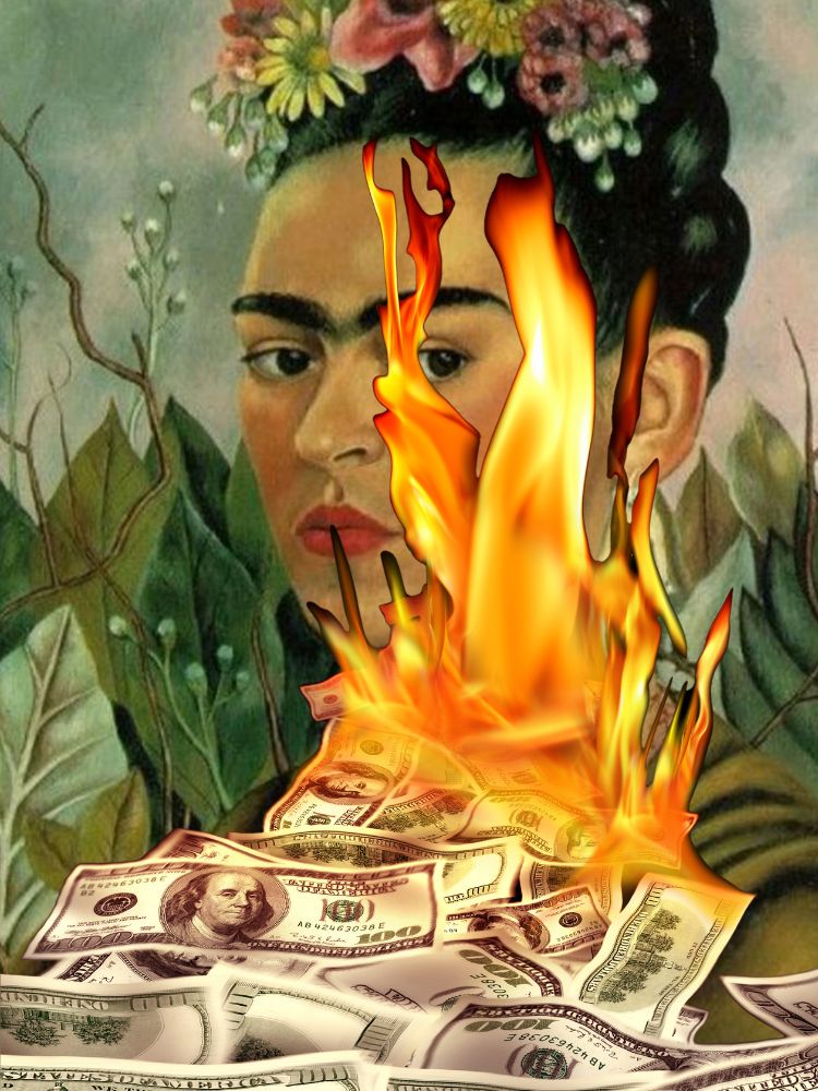 Come bruciare opere d’arte e soldi