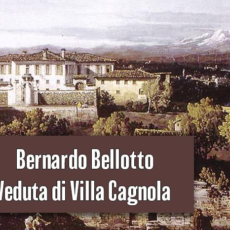 Bernardo Bellotto - Veduta di Villa Cagnola a Gazzada