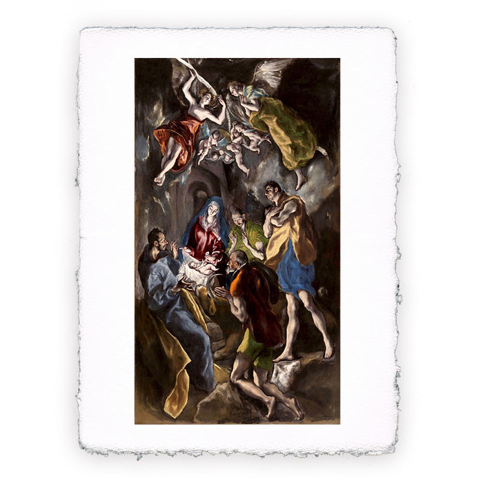 Stampa di El Greco - L'adorazione dei pastori - 1612-1614