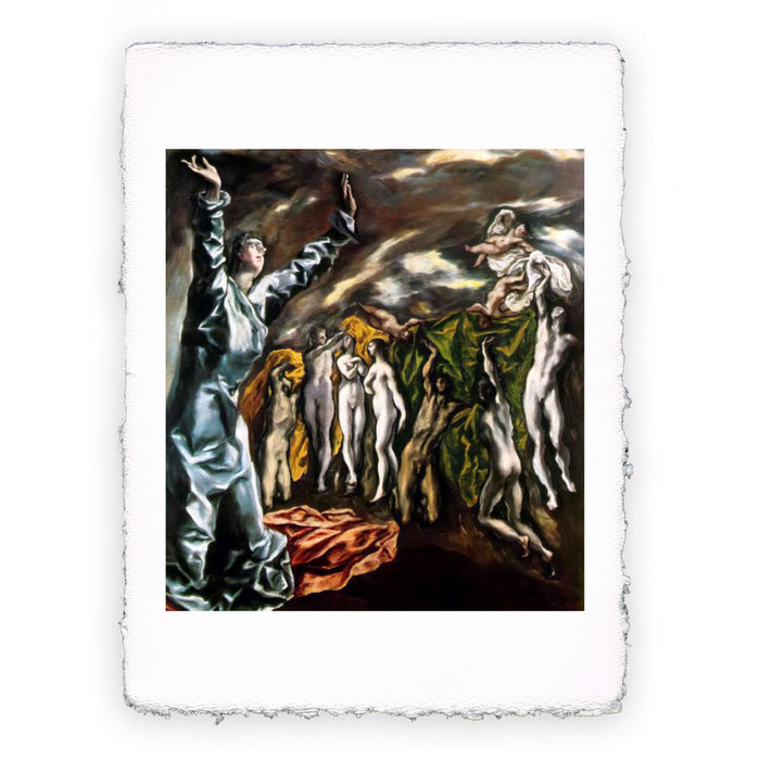 Stampa di El Greco - L'apertura del quinto sigillo dell'Apocalisse - 1610