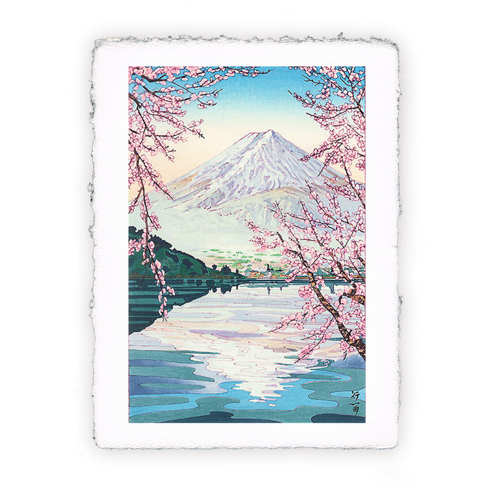 Stampa di Okada Koichi - Monte Fuji dal lago Kawaguchi