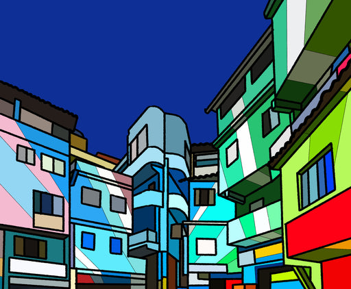 Favelas senza fili - Stampa Fine Art