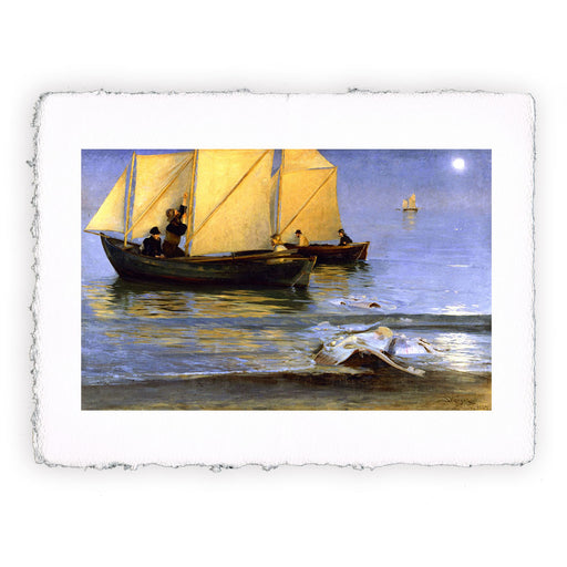Stampa di Peder Severin Kroyer - Barche da pesca - 1884