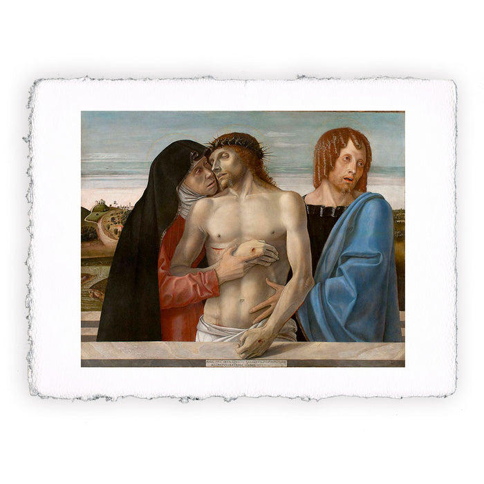 Stampa di Giovanni Bellini - Pietà - 1460