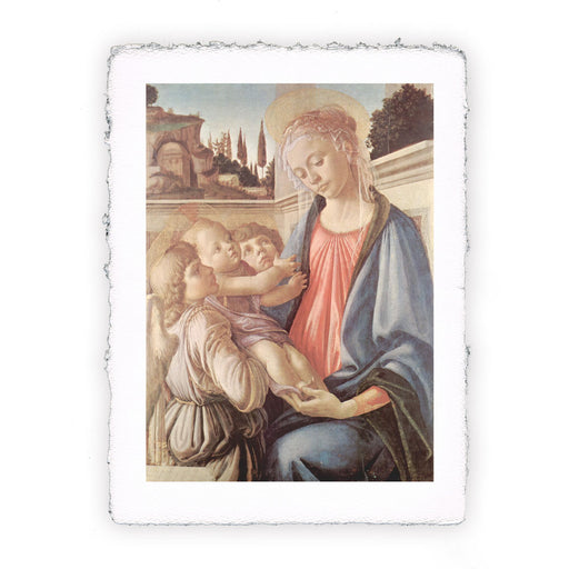 Stampa di Sandro Botticelli - Madonna col Bambino e due angeli - 1468