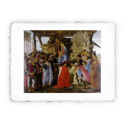 Stampa di Sandro Botticelli - Adorazione dei Magi - 1475-1476