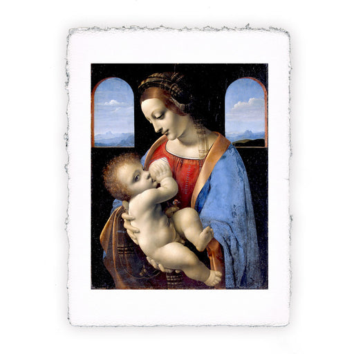 Stampa di Leonardo da Vinci - Madonna Litta - 1490