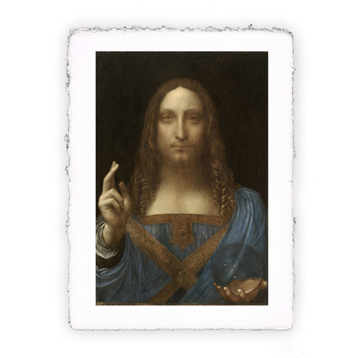 Stampa di Leonardo da Vinci - Salvator Mundi - 1500
