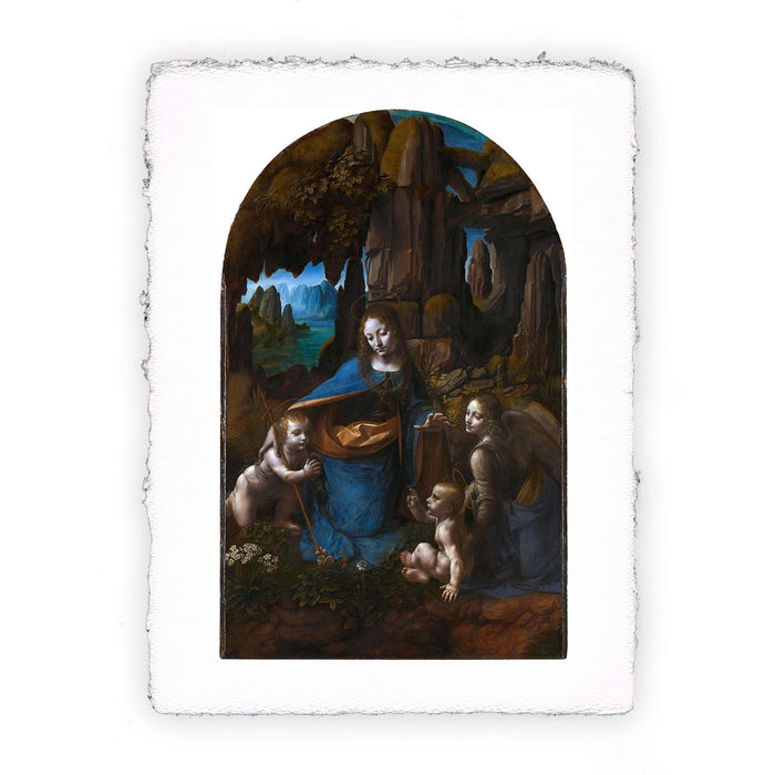 Stampa di Leonardo da Vinci - La Vergine delle rocce - 1505