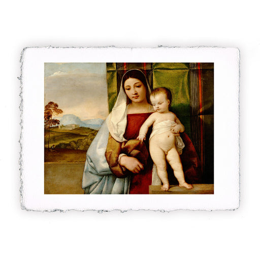 Stampa di Tiziano - La Madonna zingara - 1510