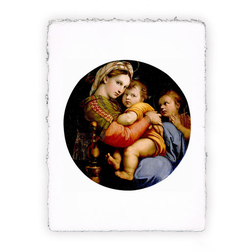 Stampa di Raffaello Madonna della Seggiola del 1513-1514