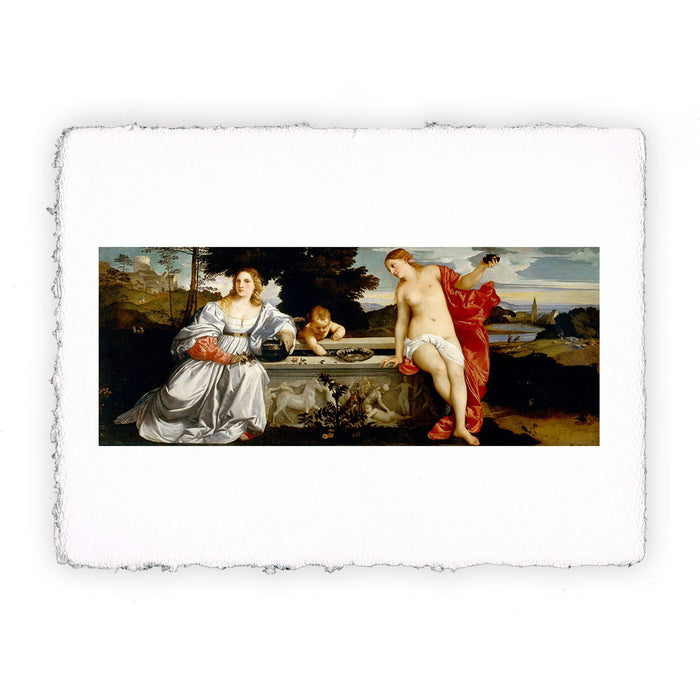 Stampa di Tiziano - Amore sacro e profano - 1514
