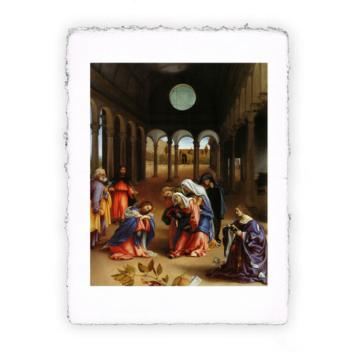 Stampa Pitteikon di Lorenzo Lotto - L'addio di Cristo a Maria del 1521