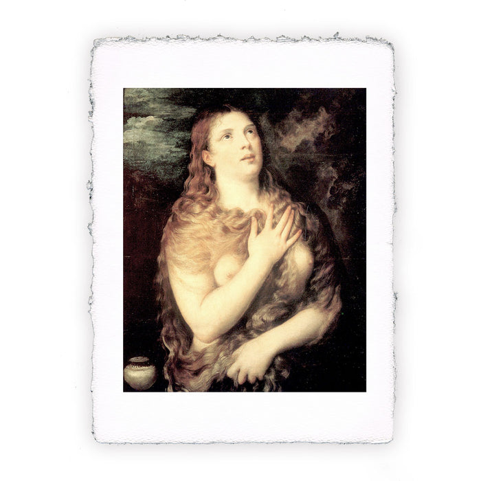 Stampa di Tiziano - Maria Maddalena pentita - 1531