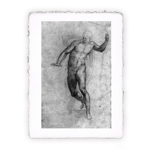 Stampa di Michelangelo - Studio  per il Cristo risolto - 1533