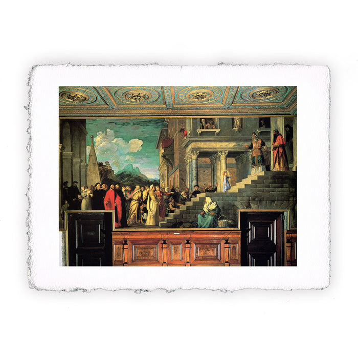 Stampa di Tiziano - Presentazione della Vergine al tempio - 1534-1538