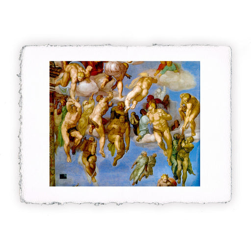 Stampa di Michelangelo - Giudizio Universale. Ascesa dei beati - 1534-1541