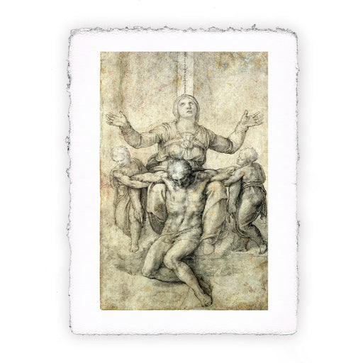 Stampa di Michelangelo - Pietà per Vittoria Colonna - 1546