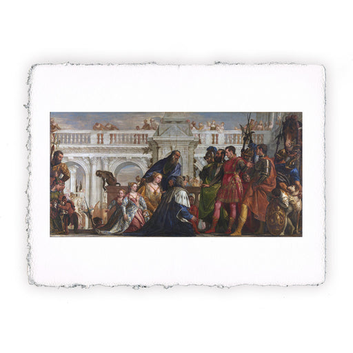 Stampa di Paolo Veronese - La famiglia di Dario davanti ad Alessandro - 1570