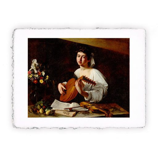 Stampa di Caravaggio - Suonatore di liuto - 1595-1596