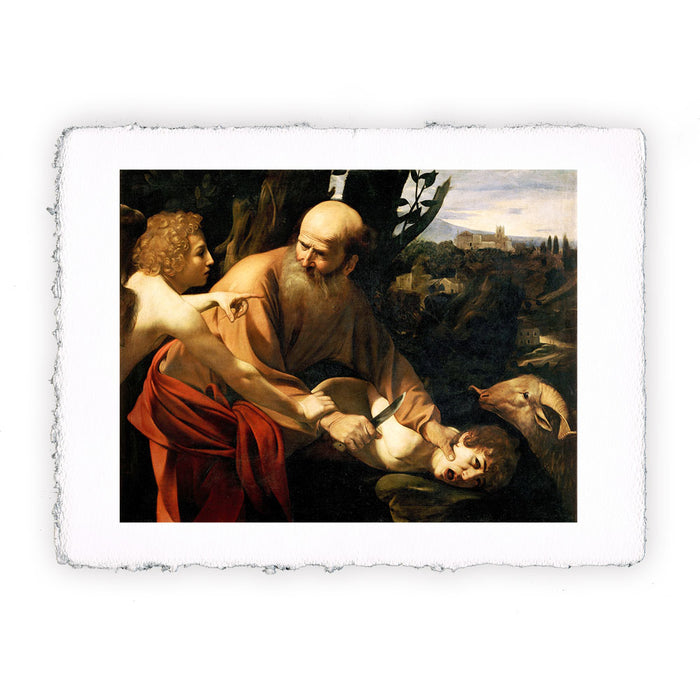 Stampa di Caravaggio - Sacrificio di Isacco - 1602