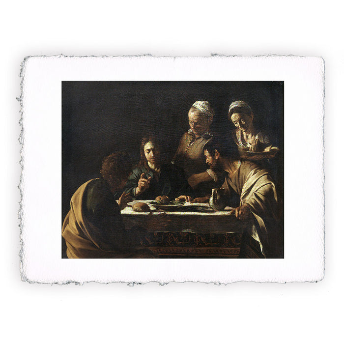 Stampa di Caravaggio - Cena di Emmaus - 1606