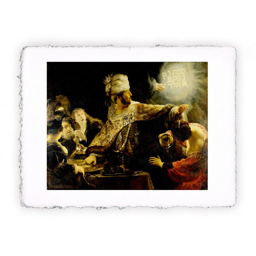 Stampa di Rembrandt - Festa di Belshazzar - 1635