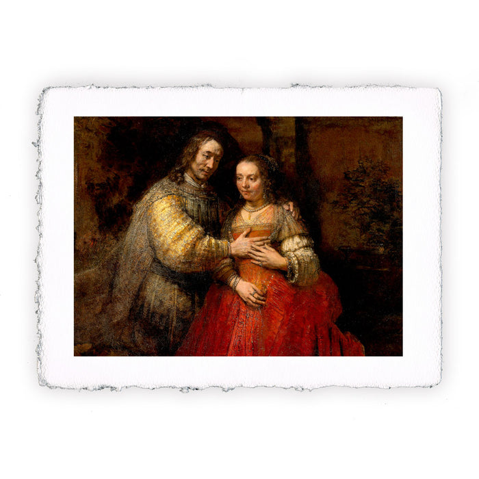 Stampa di Rembrandt - La sposa ebrea - 1666