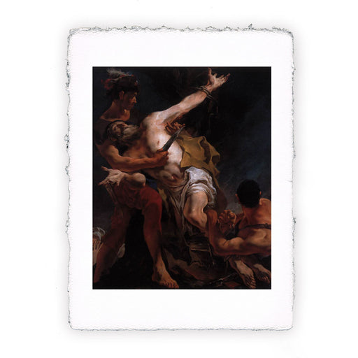 Stampa di Giambattista Tiepolo - Il martirio di San Bartolomeo - 1722