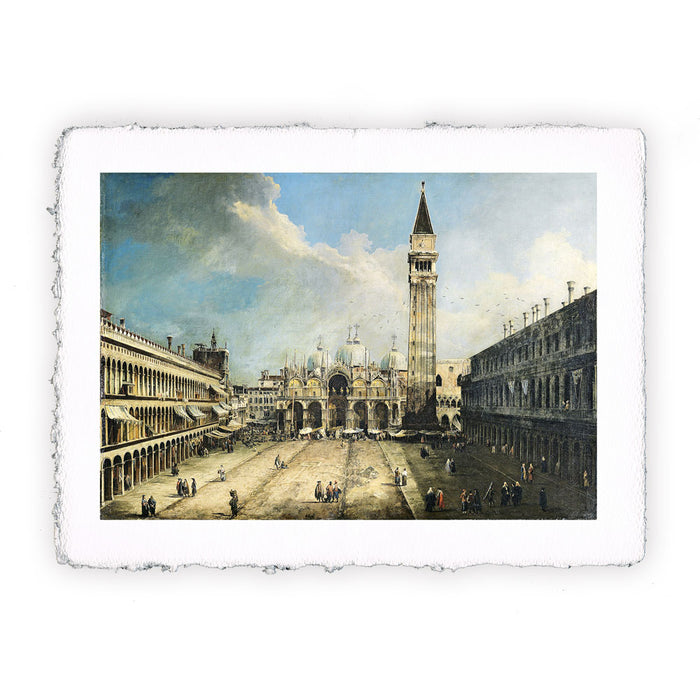 stampa di Canaletto Venezia, Piazza San Marco I del 1723