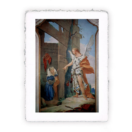 Stampa di Giambattista Tiepolo - L'apparizione dell'Angelo a Sara - 1726-1728