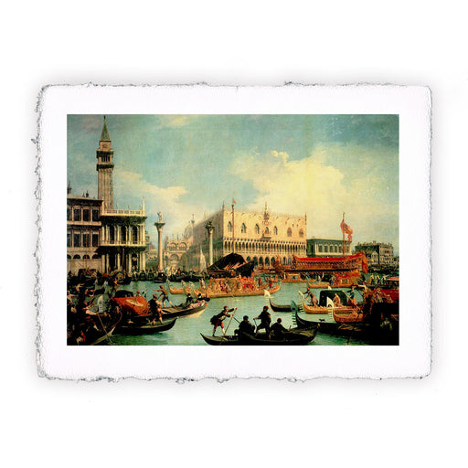 Stampa di Canaletto Venezia, il ritorno del Bucintoro davanti a Palazzo Ducale