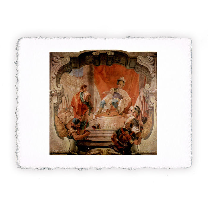 Stampa di Giambattista Tiepolo - Scipione e una schiava - 1731