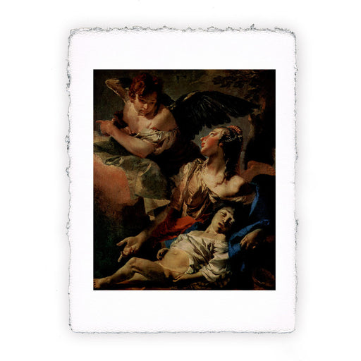 Stampa di Giambattista Tiepolo - Agar assistita da un angelo - 1732