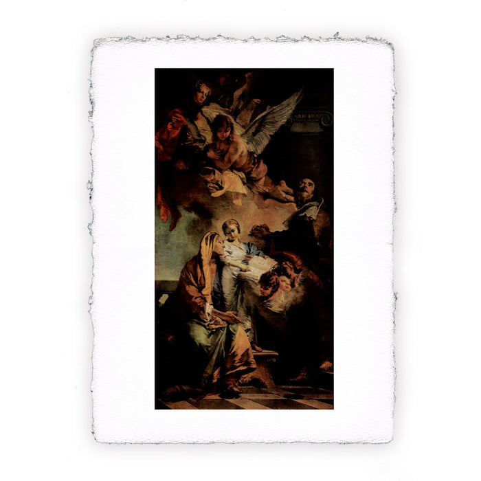 Stampa di Giambattista Tiepolo - L'educazione della Vergine - 1732