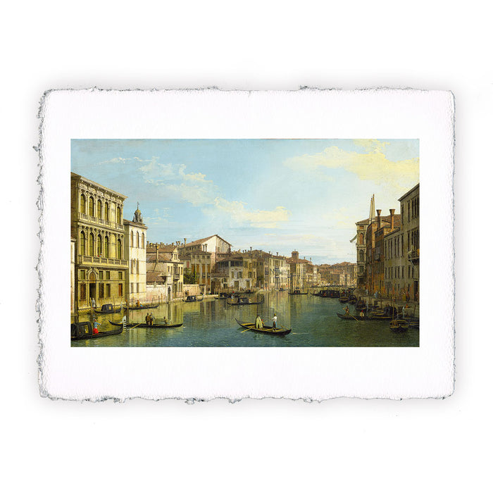 Stampa di Canaletto Venezia, Canal Grande da Palazzo Flangini a Campo San Marcuola