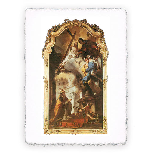 Stampa di Giambattista Tiepolo - Apparizione della Trinità a Papa Clemente I - 1738