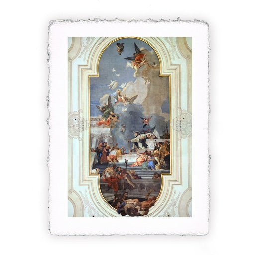 Stampa di Giambattista Tiepolo - L'istituzione del Rosario - 1739