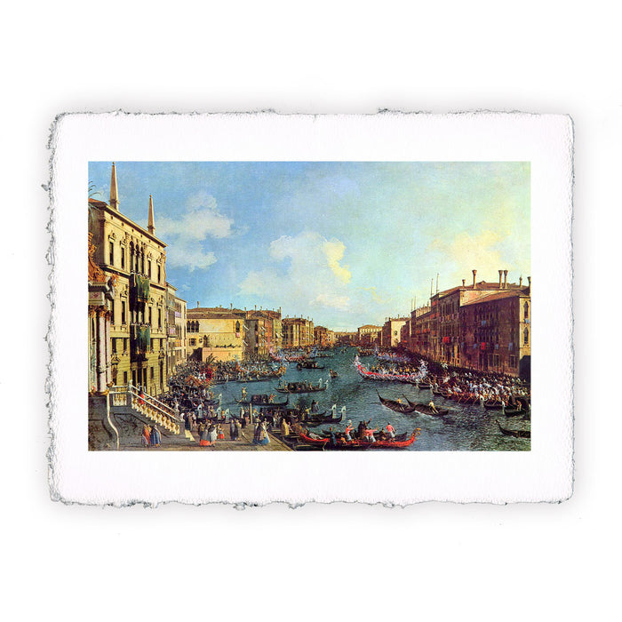 Stampa di Canaletto - Venezia, Regata sul Canal Grande - 1740