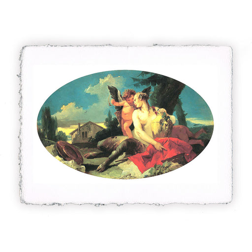 Stampa di Giambattista Tiepolo - Satiro femmina con putto - 1740-1742