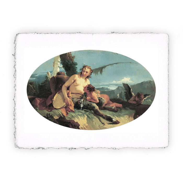 Stampa di Giambattista Tiepolo - Satiro femmina con tamburino - 1740-1742