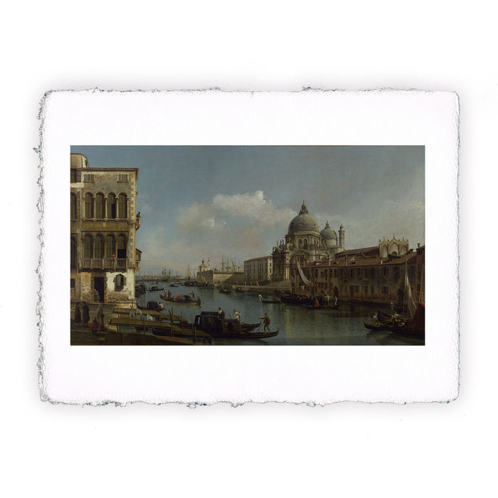 Stama di Bernardo Bellotto Veduta del Canal Grande e la Dogana 1743